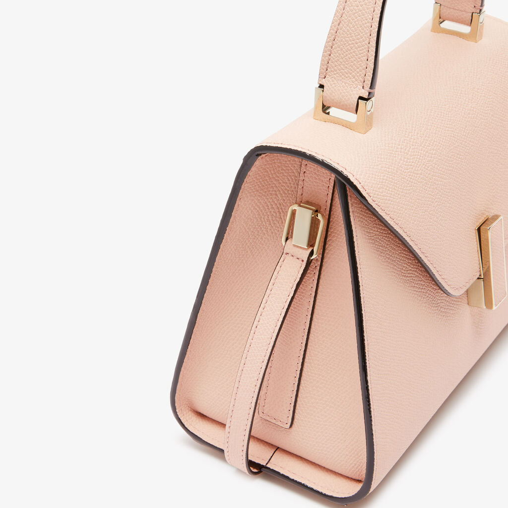 Valextra Iside Top Handle Mini Shoulder Bag In Nude