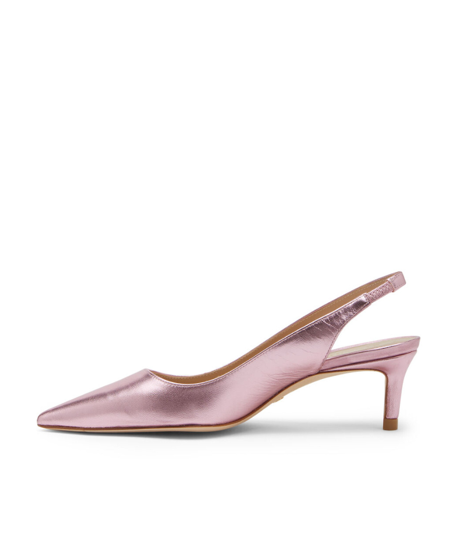 Shop Stuart Weitzman Pointed And Low-heeled Shoes In Pink