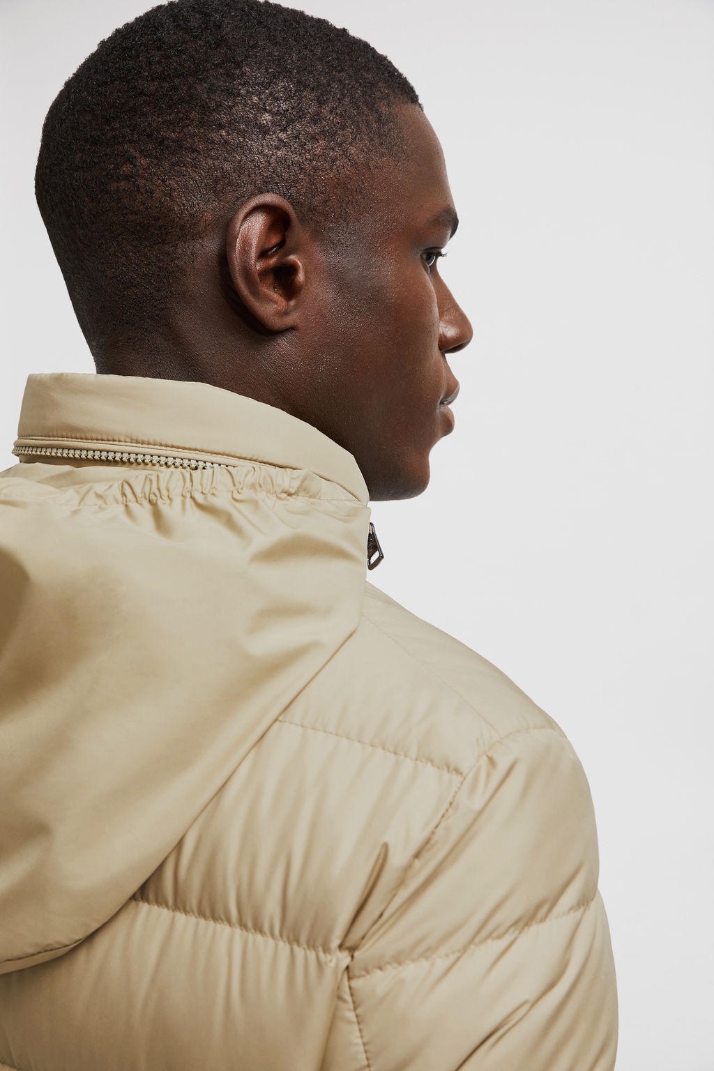 Moncler Malinvern Down Jacket Beige In Nude