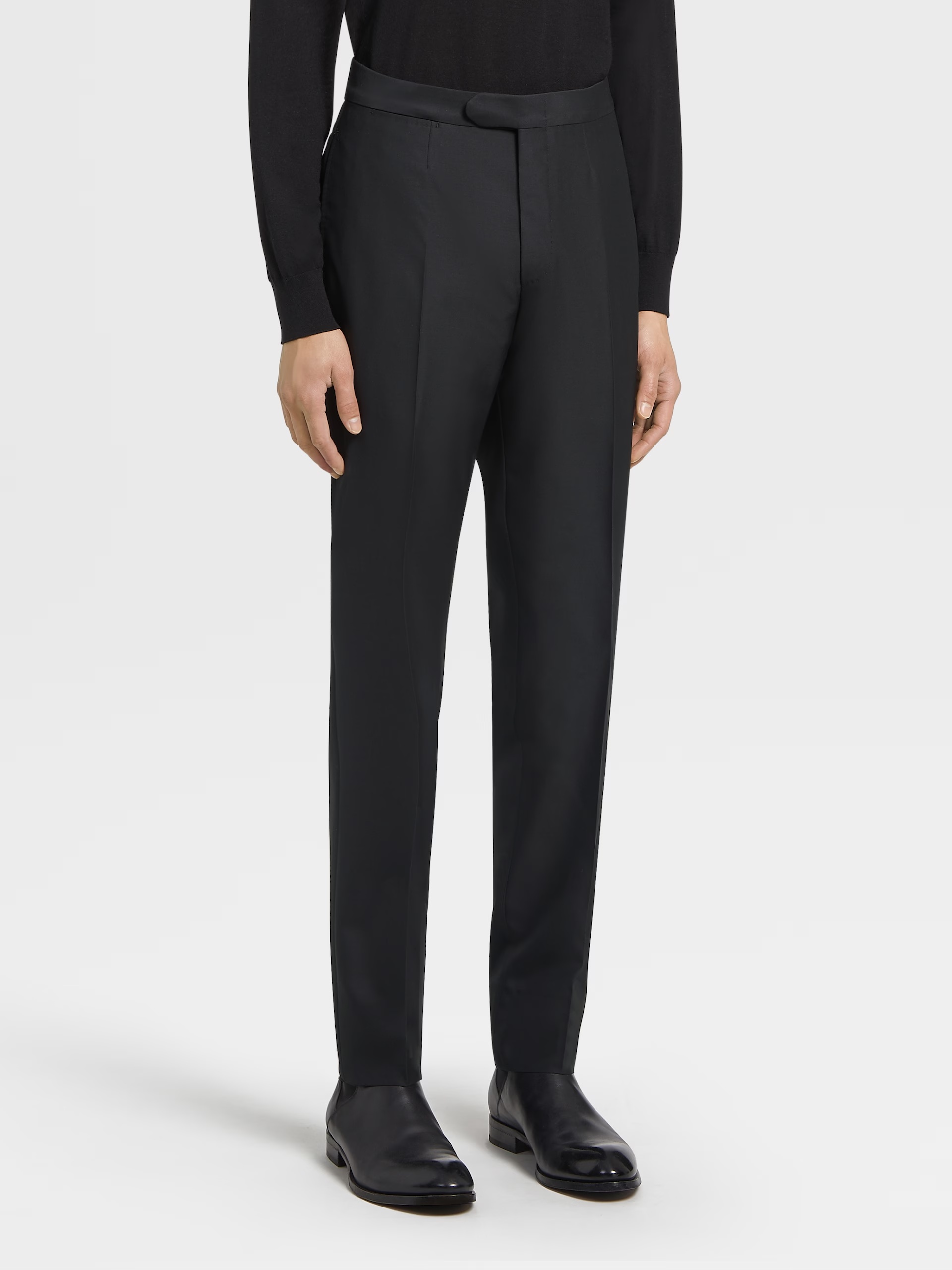 Zegna Trofeo 600 Tailored Evening Suit In Black