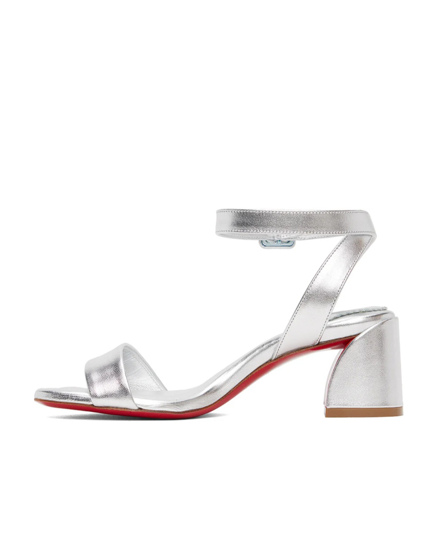 Christian Louboutin Miss Sabina 55 High Heeled Sandals In White