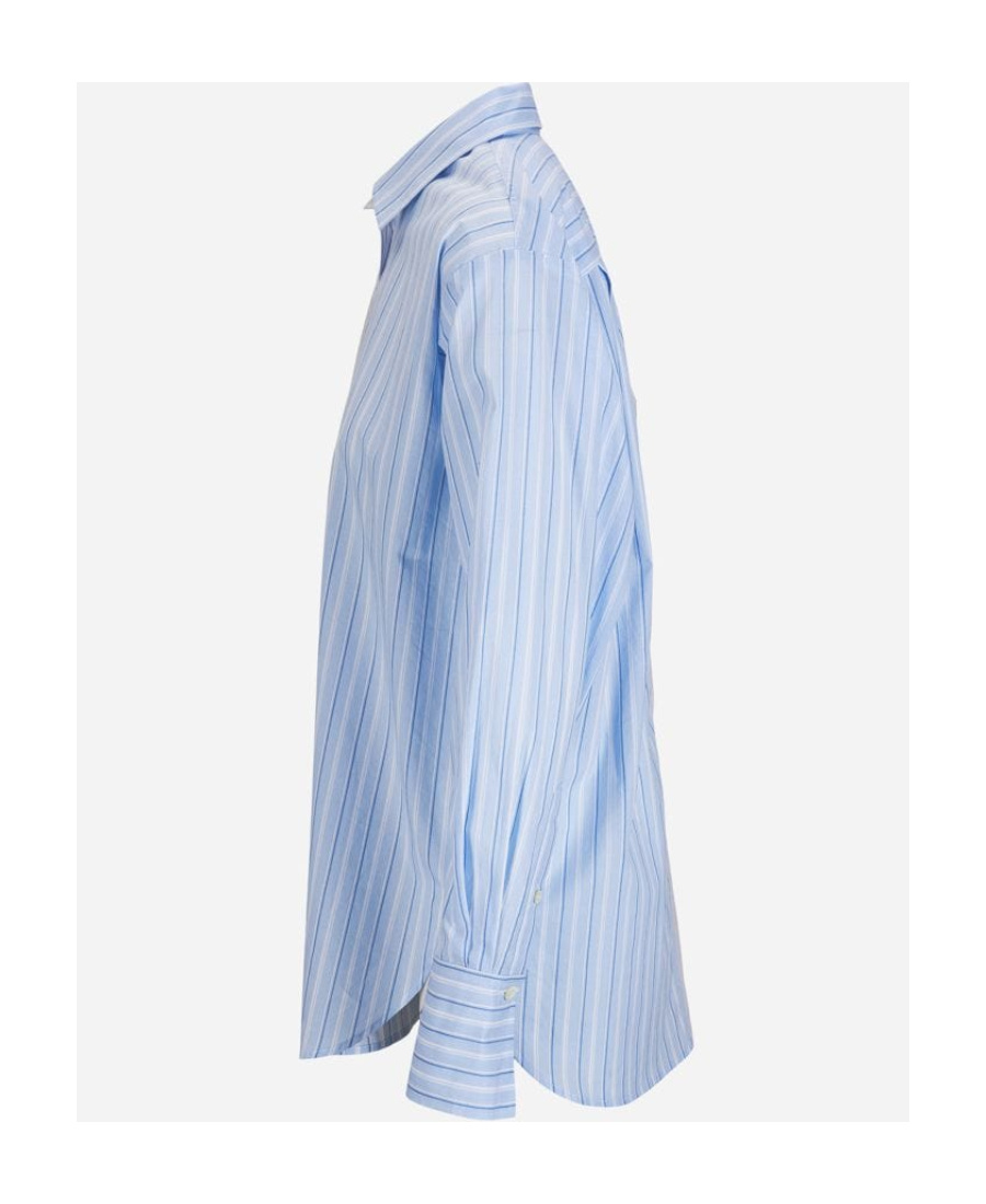 FRAME HORIZONTAL-STRIPE COTTON SHIRT