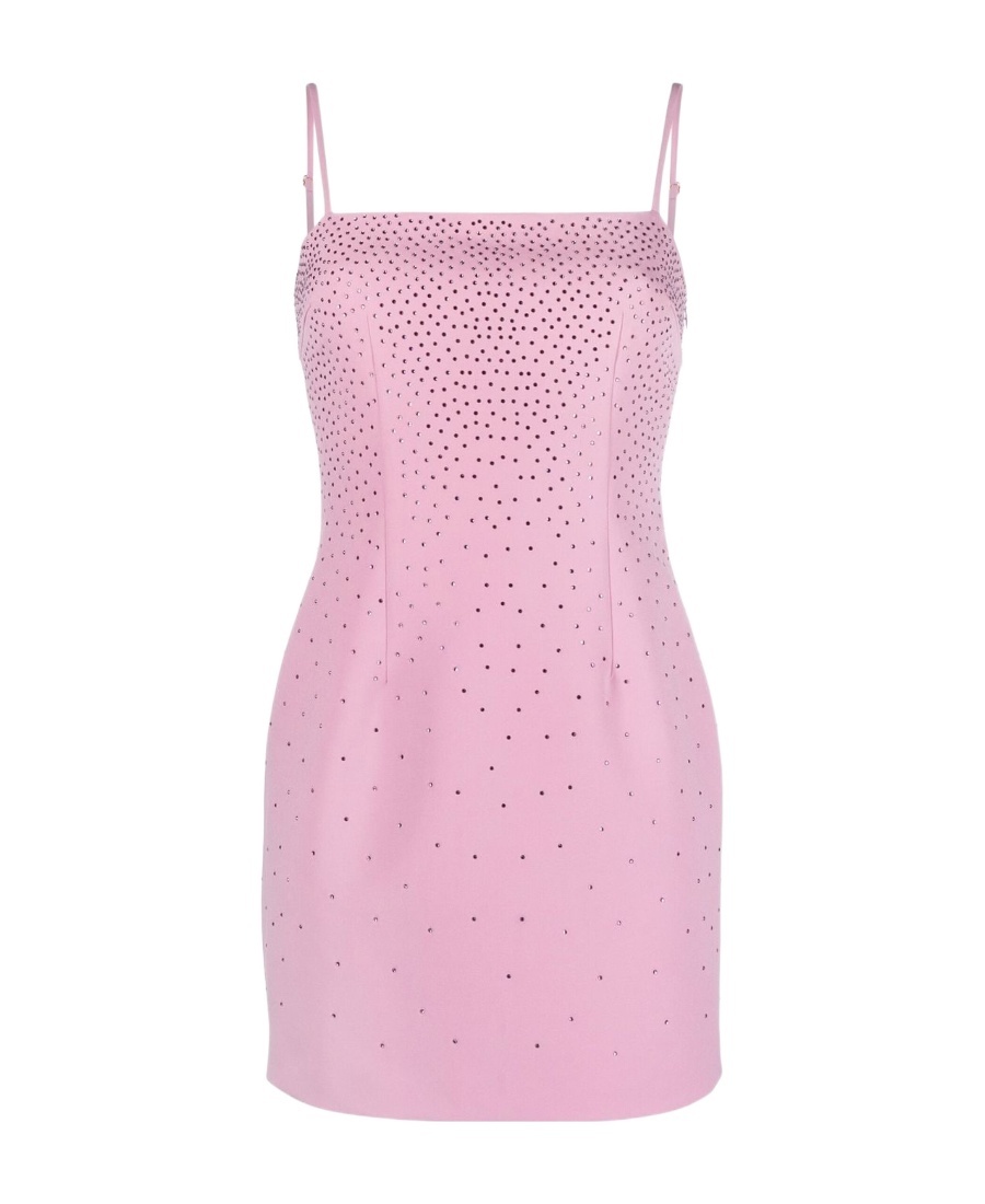 Blumarine Square-neck Sleeveless Dress In Pink