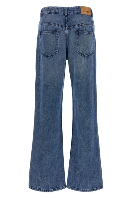 Isabel Marant High-rise Bootcut Denim Jeans With Belt Loops In Blue