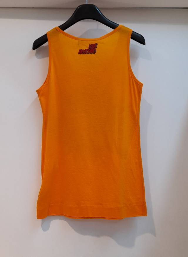 Moschino Sleeveless Vest In Orange