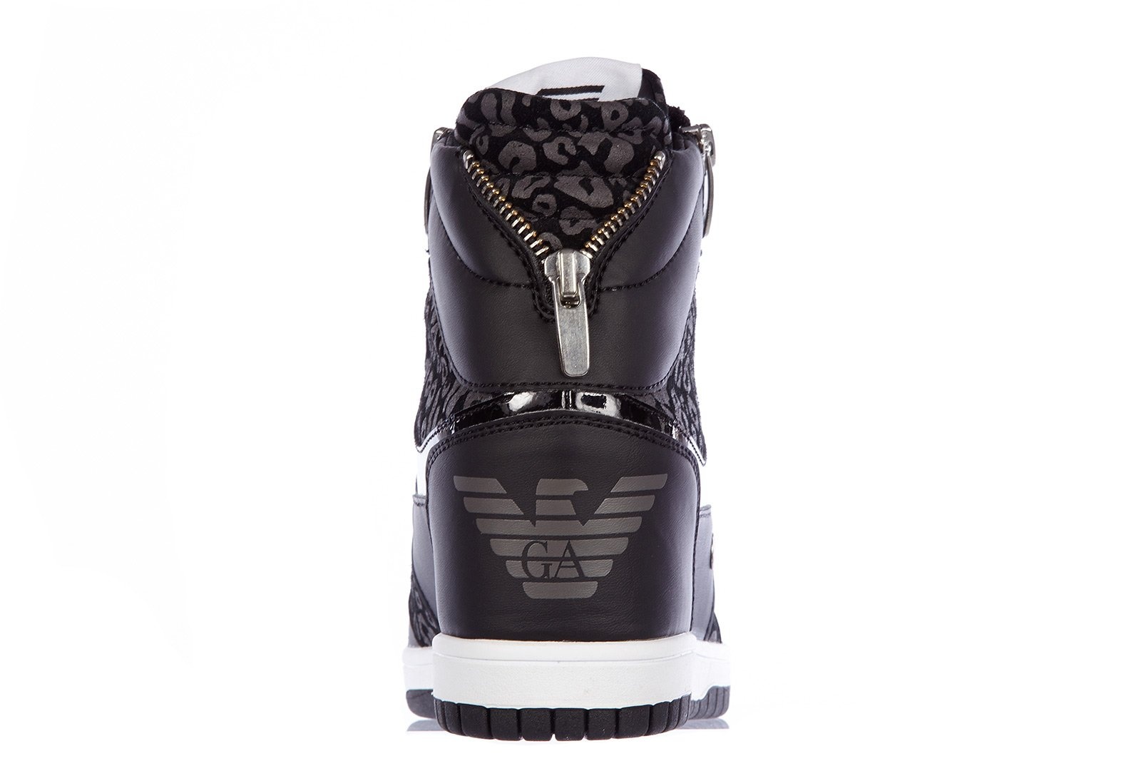 Ea7 High-top Leisure Sneakers In Black