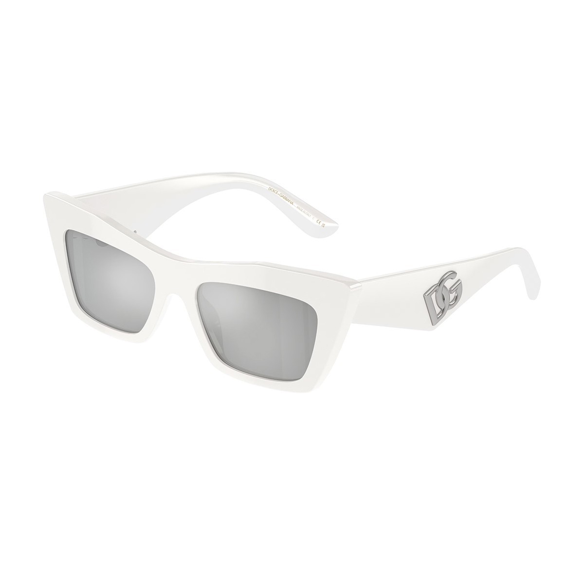Dolce & Gabbana Cat's Eye Frame Sunglasses In White