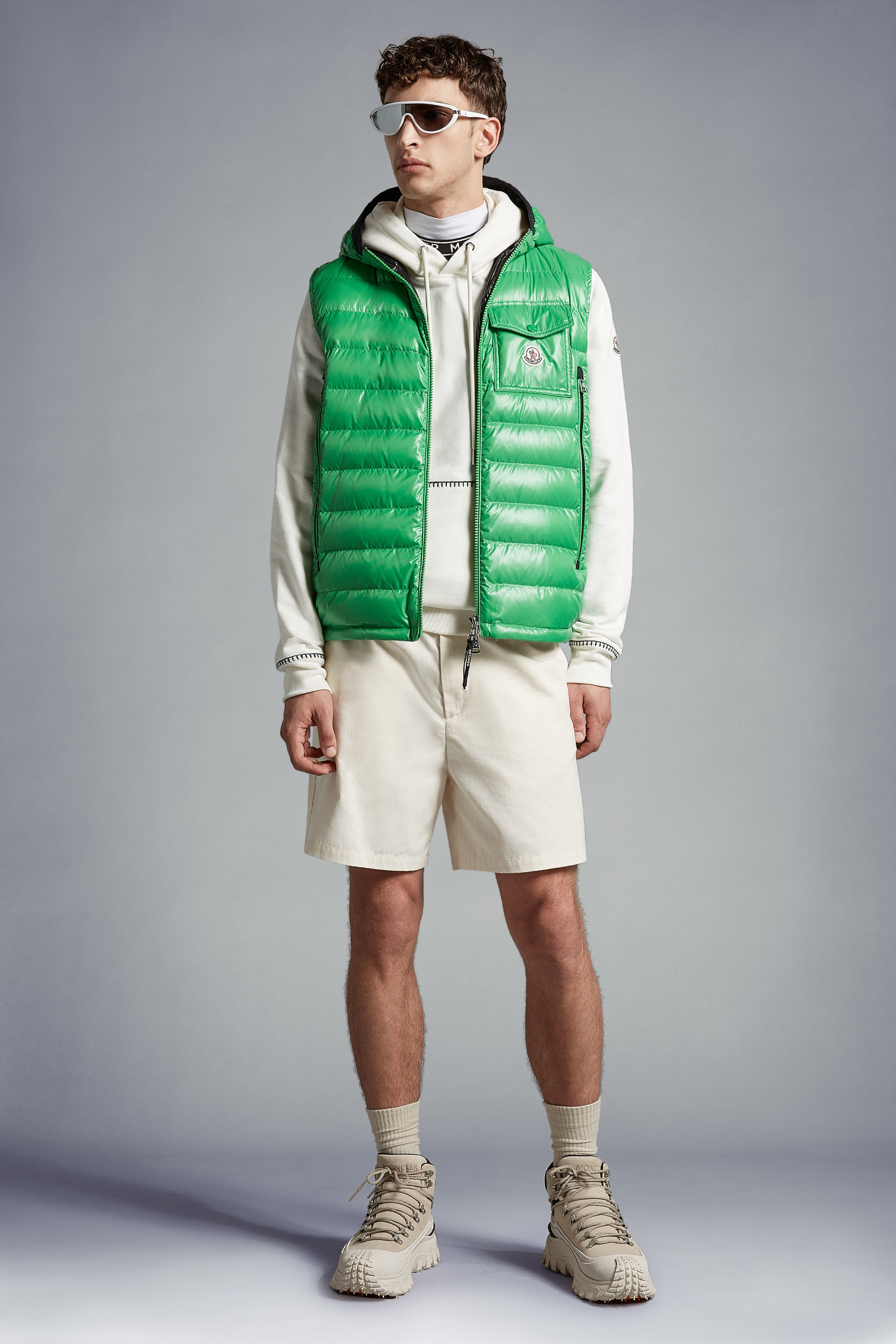 Shop Moncler Ragot Down Gilet In Green