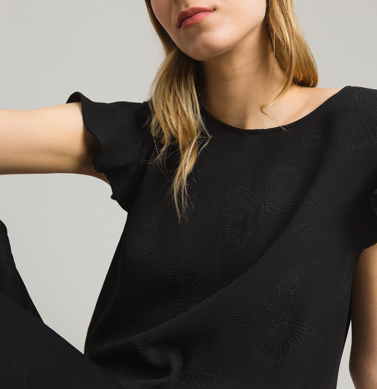 TWINSET LOTUS LEAF EDGE T-SHIRT