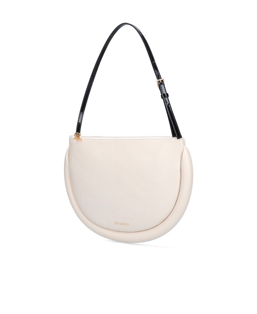 Jw Anderson The Bumper Moon Shoulder Bag In White