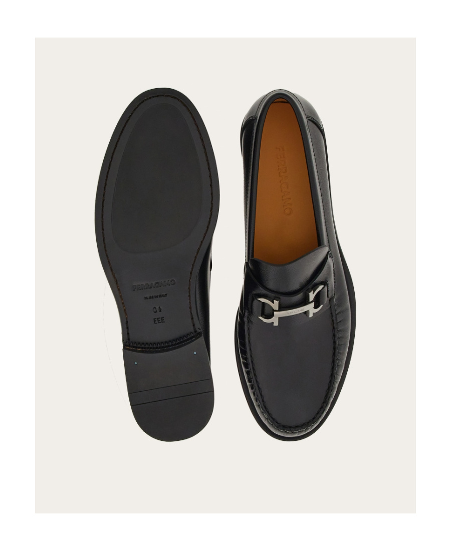 Ferragamo Men Mocassini British Gancini In Black