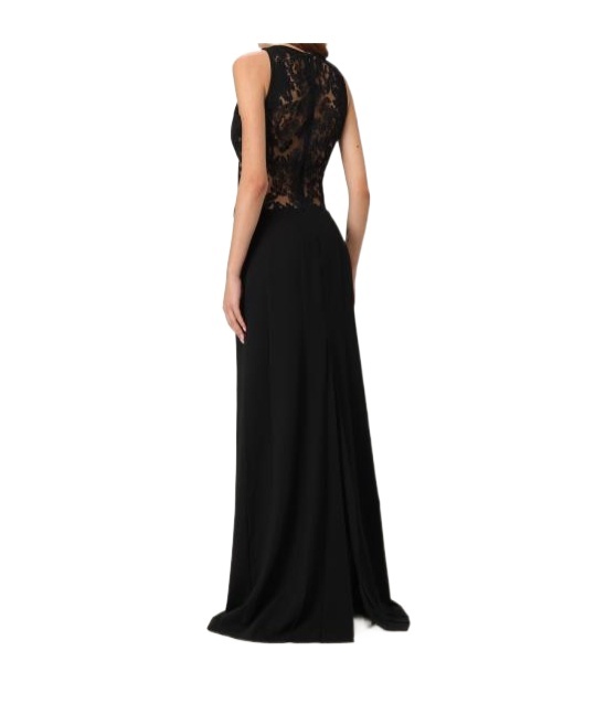 Ermanno Scervino Lace-insert Sleeveless Dress In Black