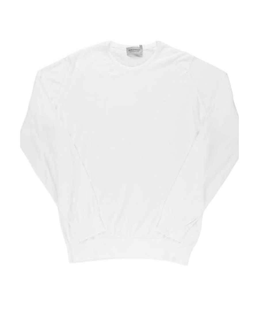 John Smedley Hatfield Knitted Sweater In White