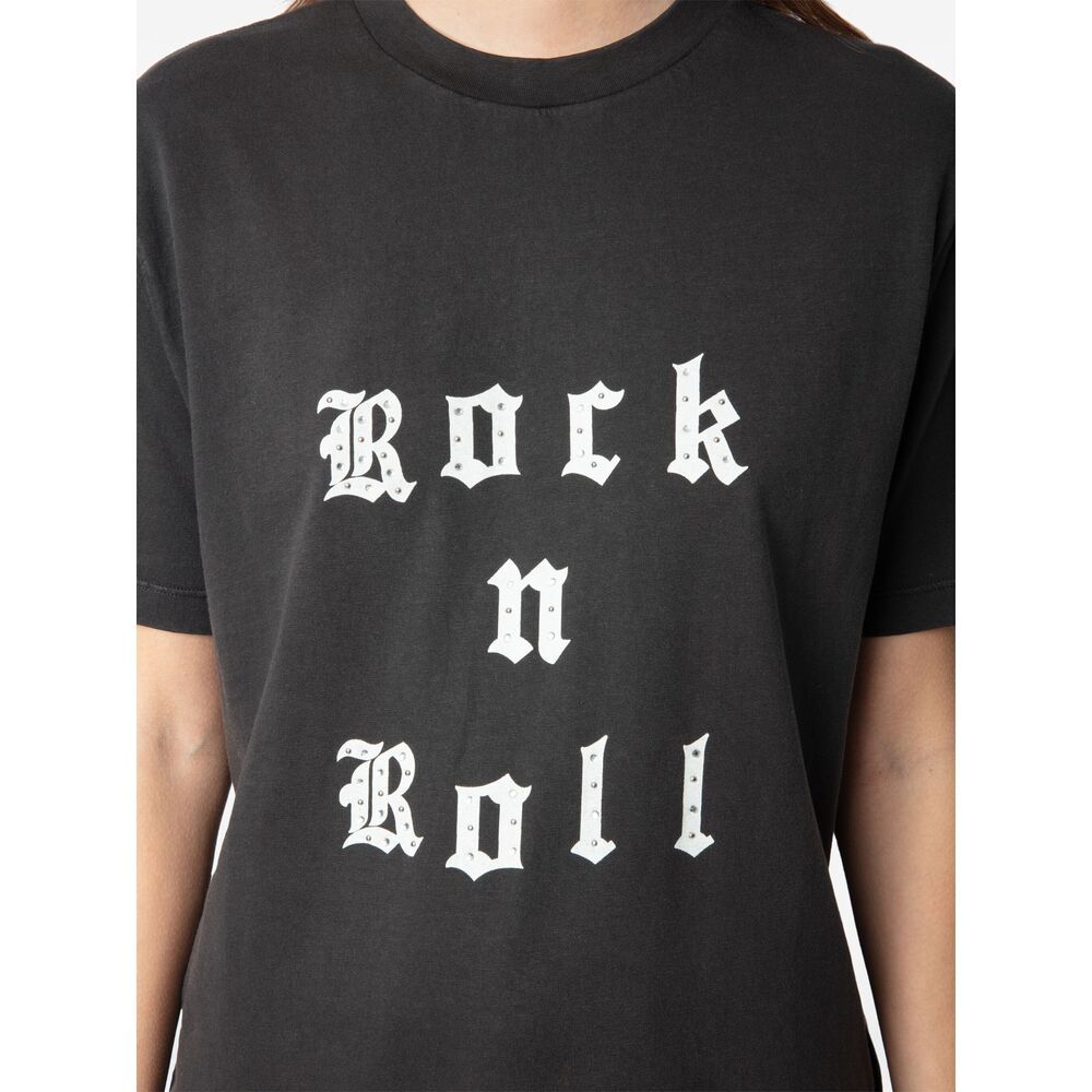 Zadig & Voltaire Slogan-print T-shirt In Black