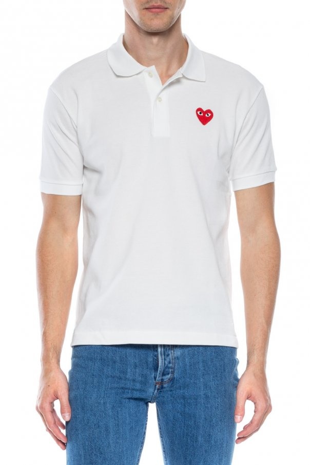 Comme Des Garçons Play Polo Shirt Comme Des Garcons Play Men Color White In White