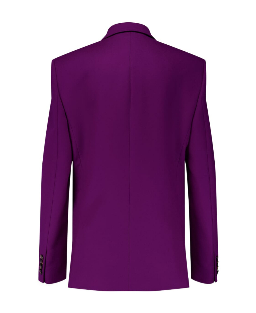 Stella Mccartney Woman Blazer Purple Size 4-6 Wool In Purple