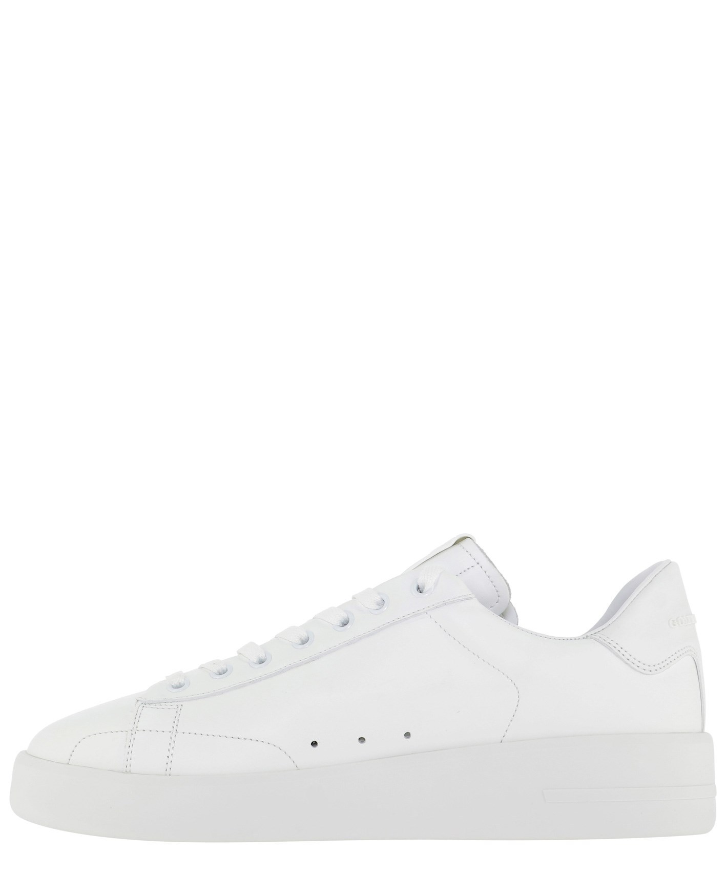 Golden Goose Deluxe Brand Men White Leather Pure New Sneakers In White