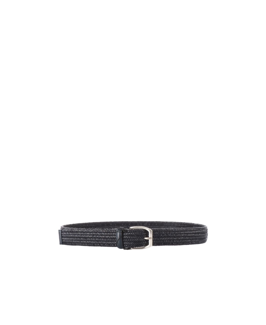 Orciani Woven Buckle Belt In Black