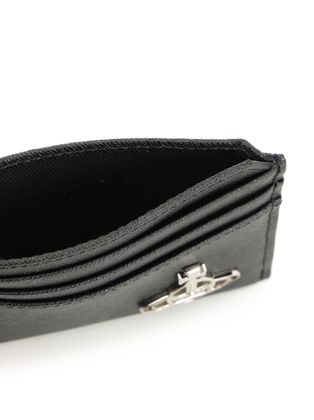 Vivienne Westwood Orb Card Holder In Black