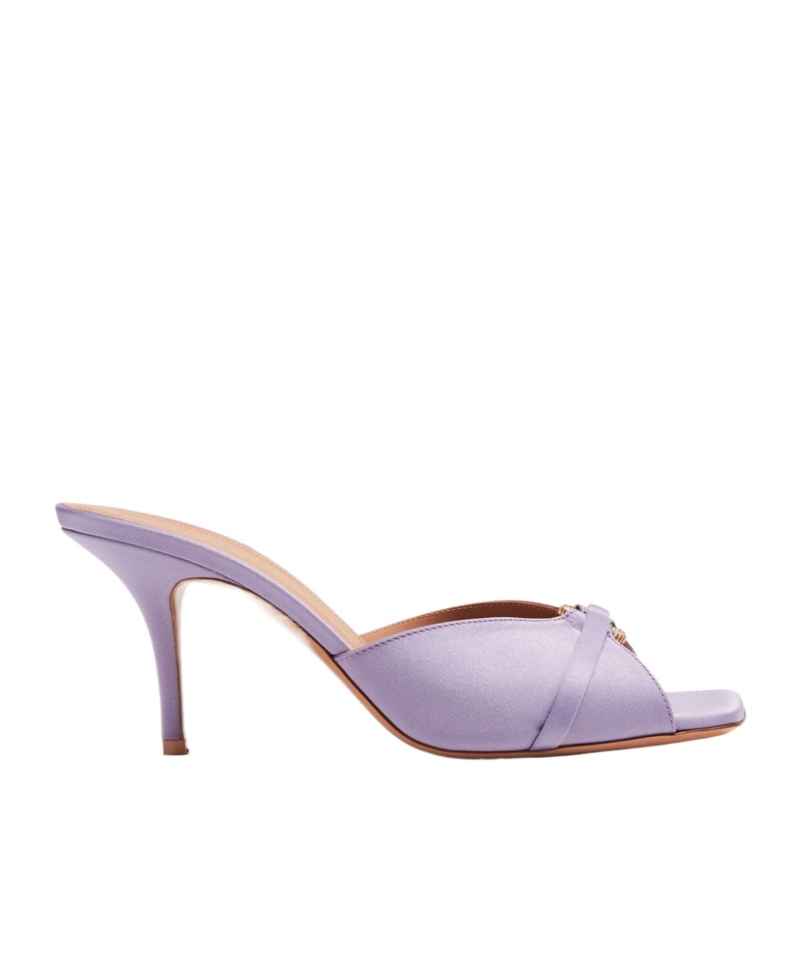 Malone Souliers Patricia 70mm Satin Mules In Purple