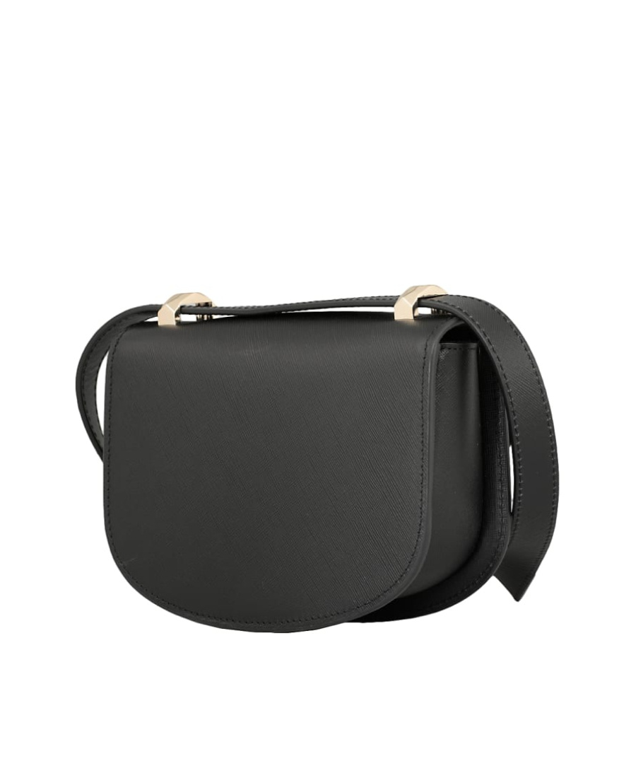 Apc Structured Mini Shoulder Bag With Adjustable Strap In Black