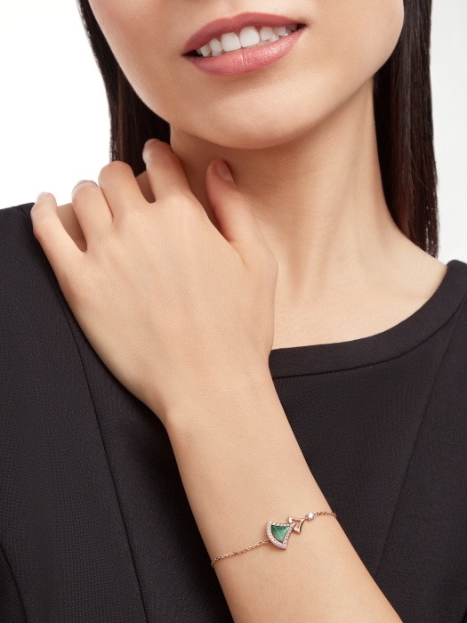 Bvlgari Divas Dream Bracelet In 18 Kt Rose Gold In Yellow