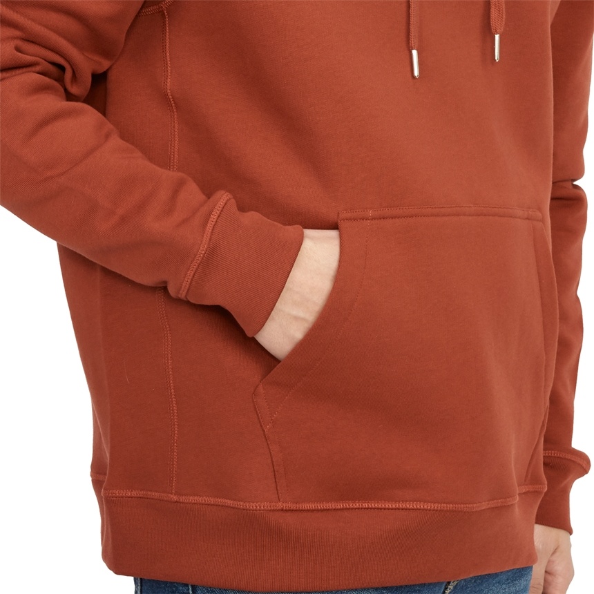 Shop Barbour Logo Cotton Hooded Sweater In Red
