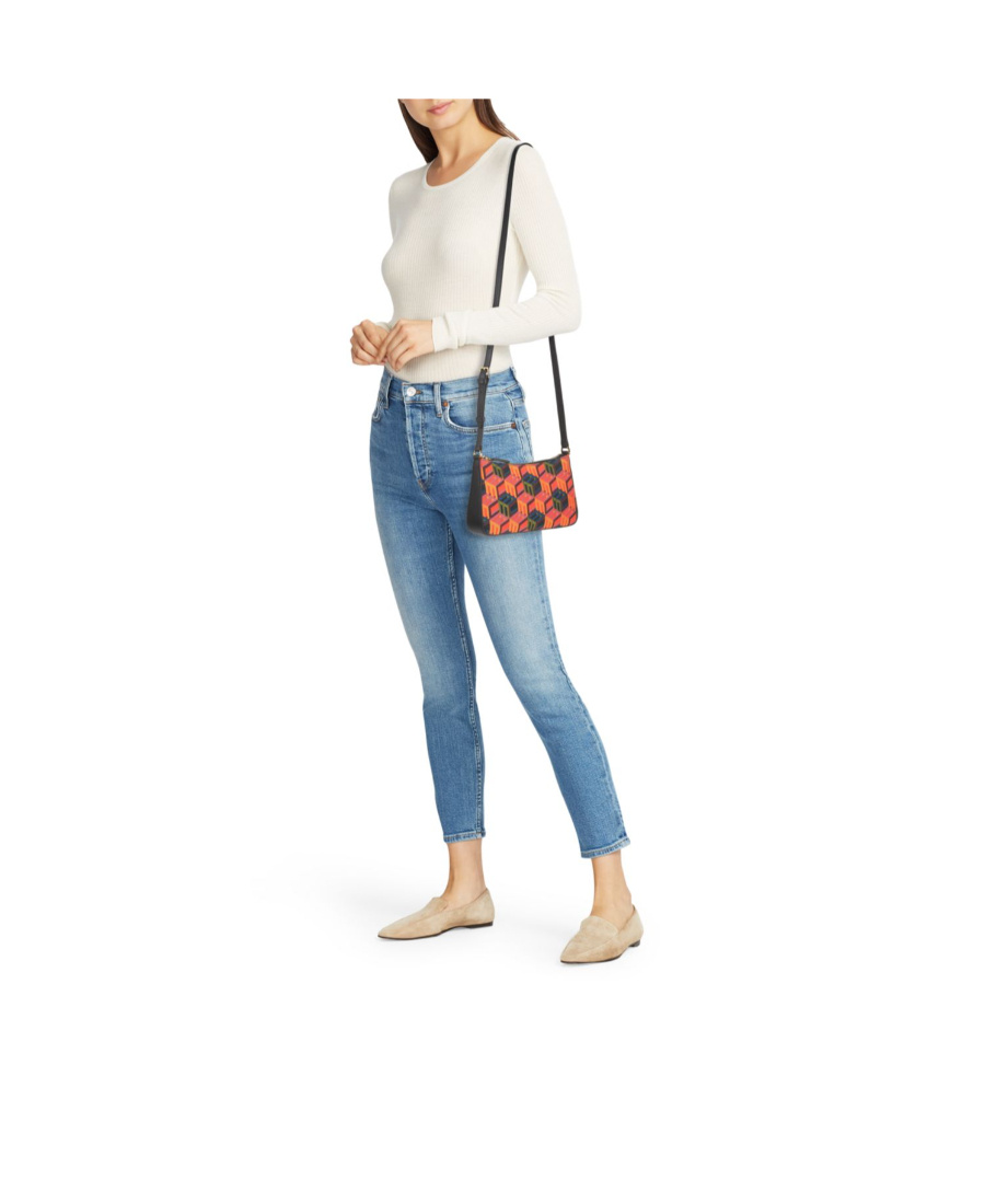 Mcm Jacquard Pattern Shoulder Bag In Multicolor
