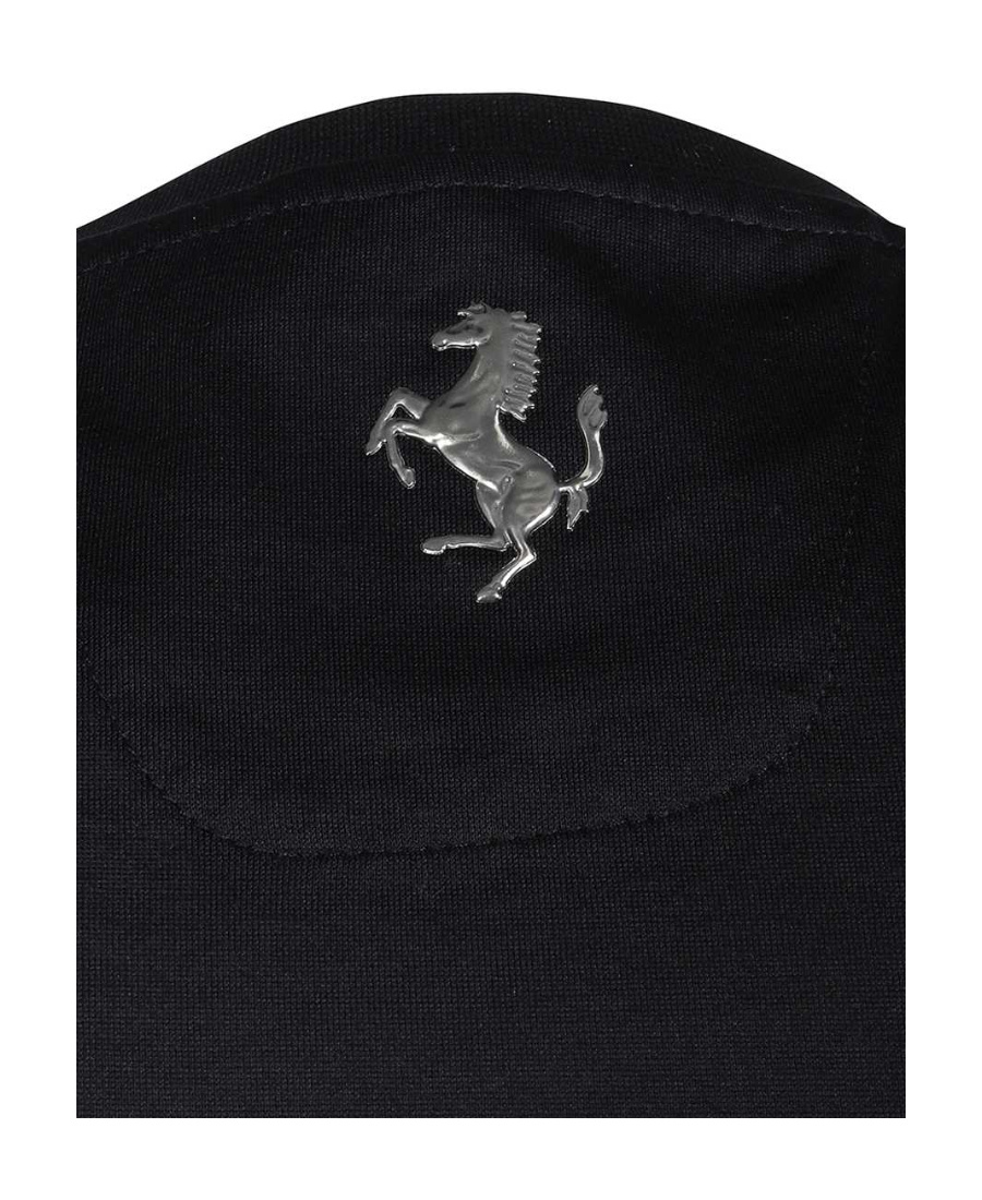 Ferrari Logo Short-sleeved T-shirt In Black
