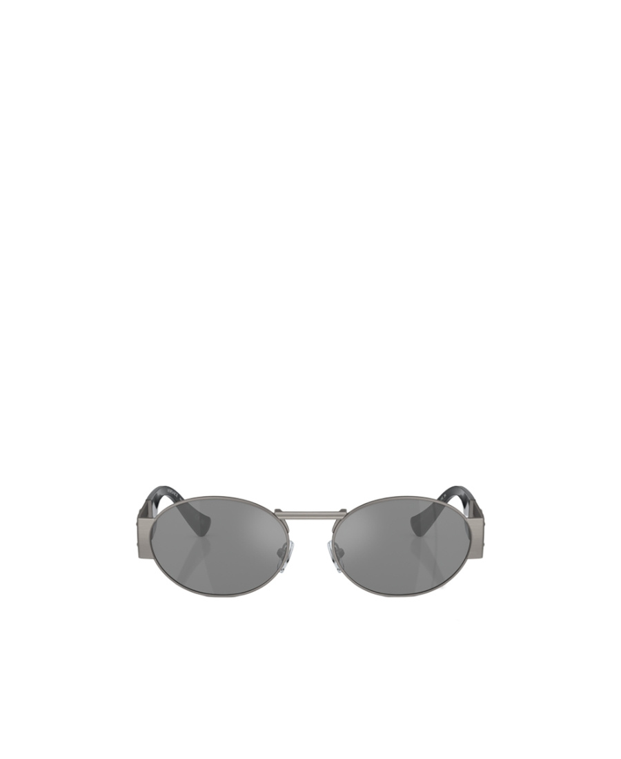 Versace Color Logo Sunglasses In Gray