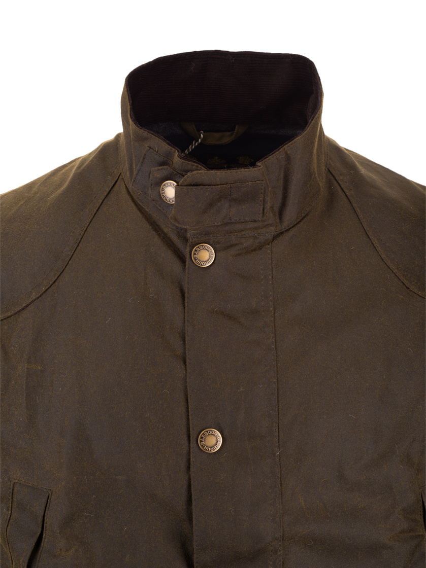BARBOUR PRESS-STUD COTTON JACKET