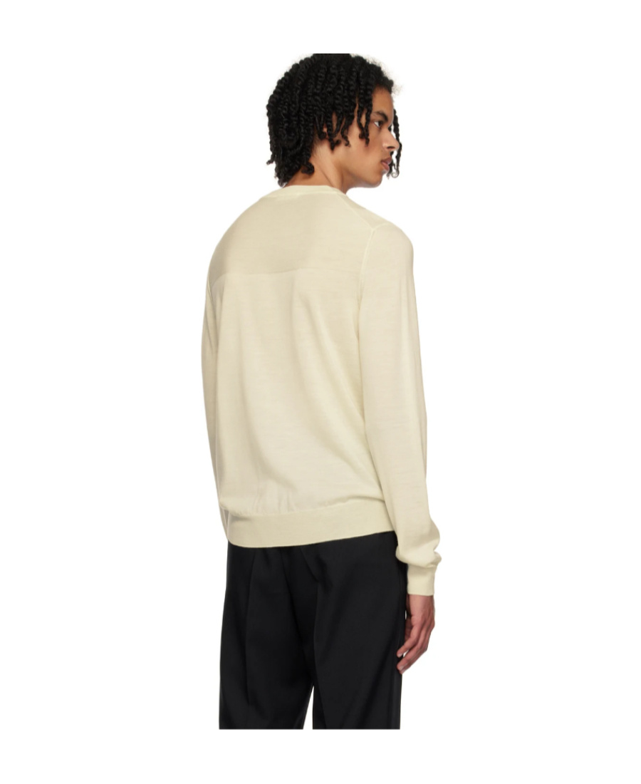 Jil Sander Crew-neck Virgin Wool Jumper In Yellow