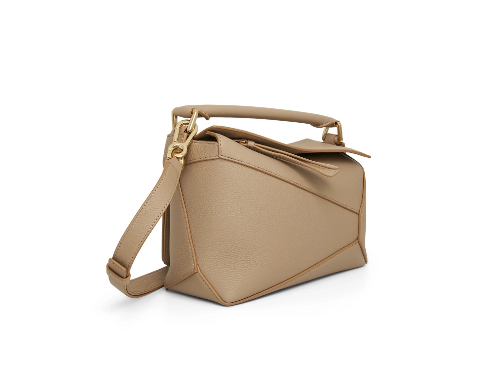 Loewe Small Puzzle Edge Bag In Nude