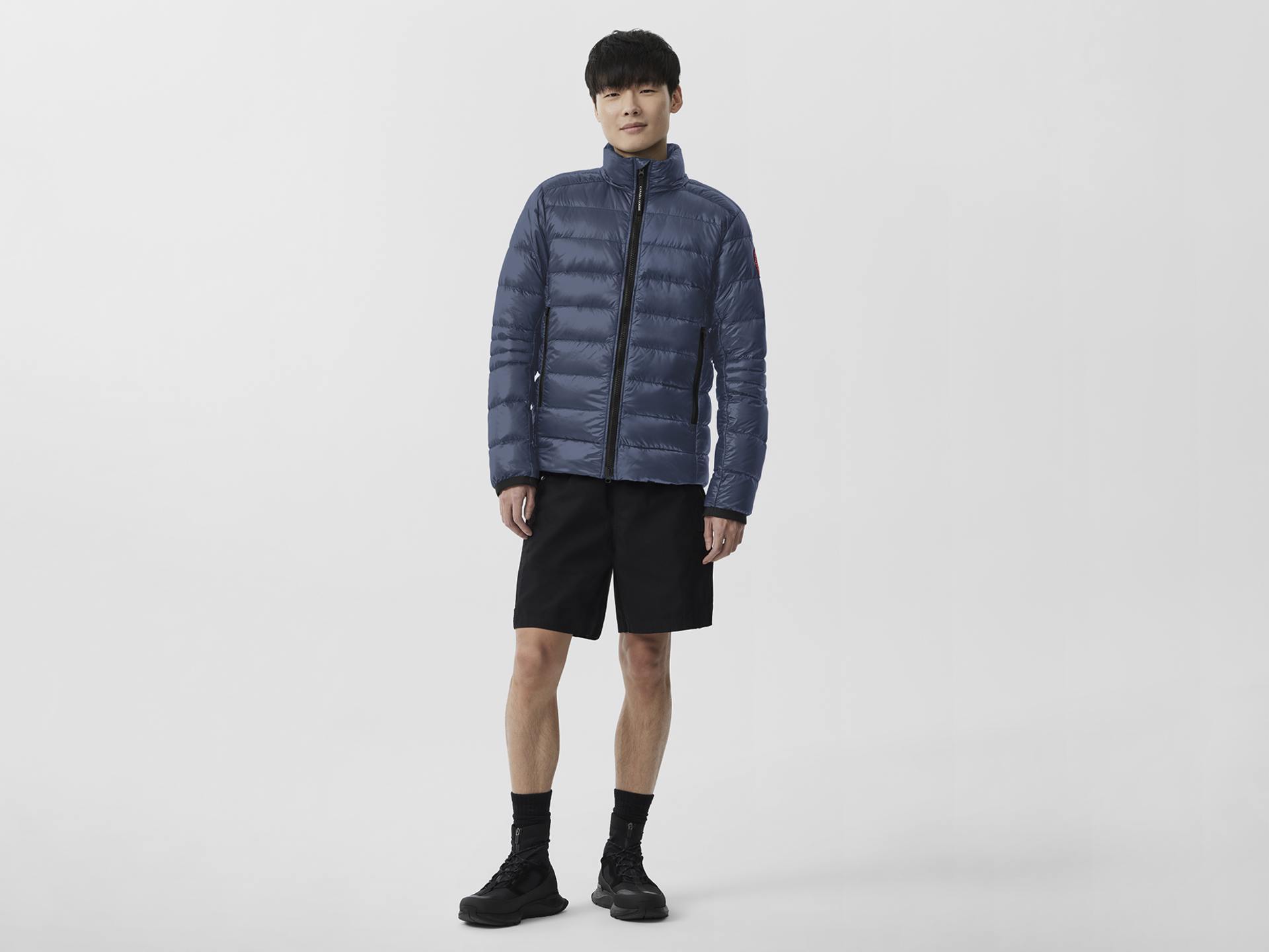 Canada Goose Metallic Feather-down Padded Jacket In Blue