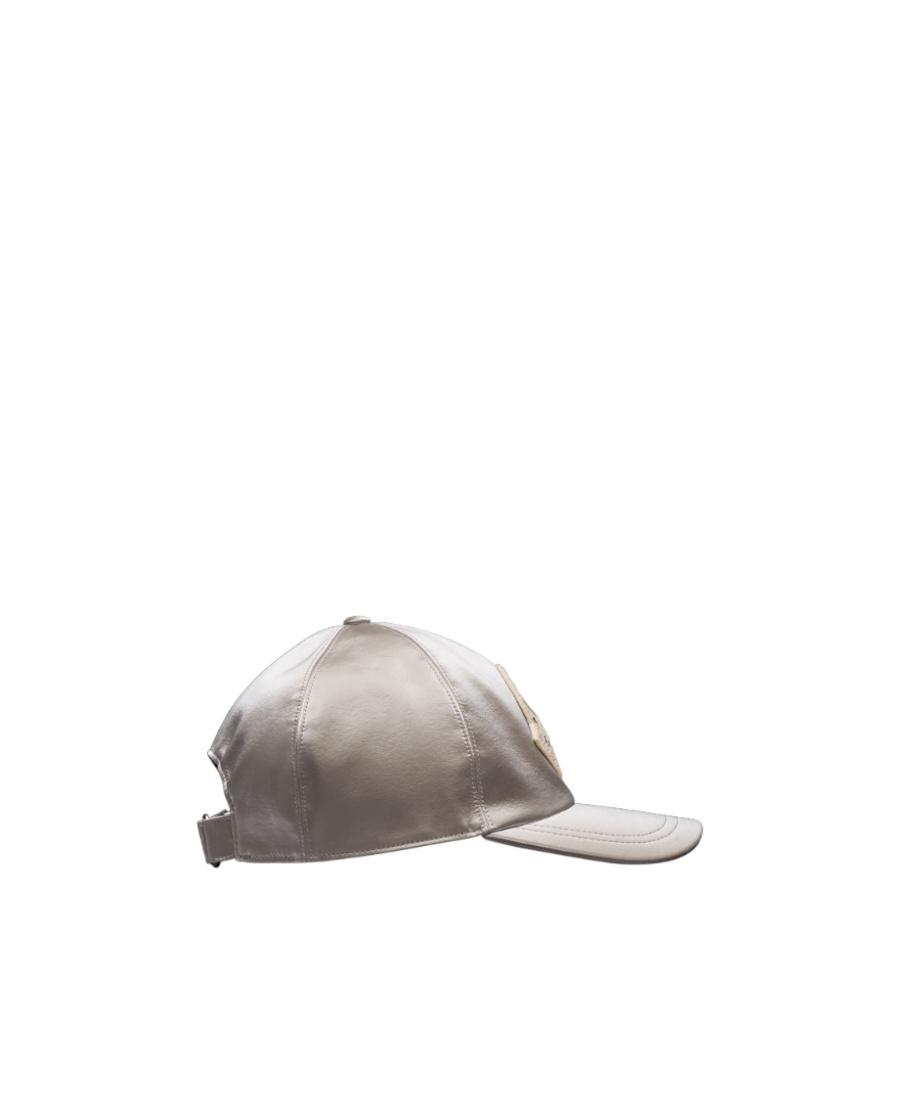 Moncler Logo-patch Panelled Baseball Cap In Gray