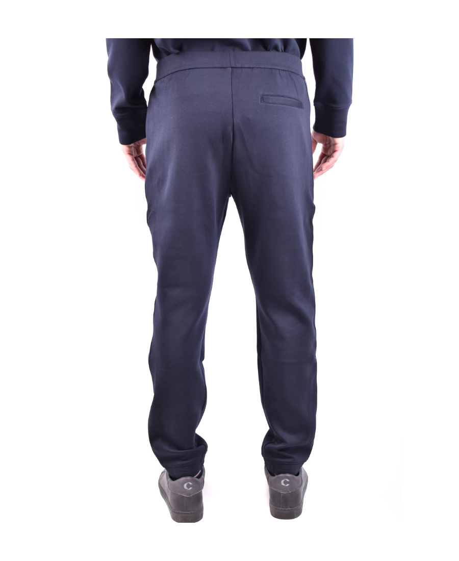 Emporio Armani Logo-tape Track Pants In Black