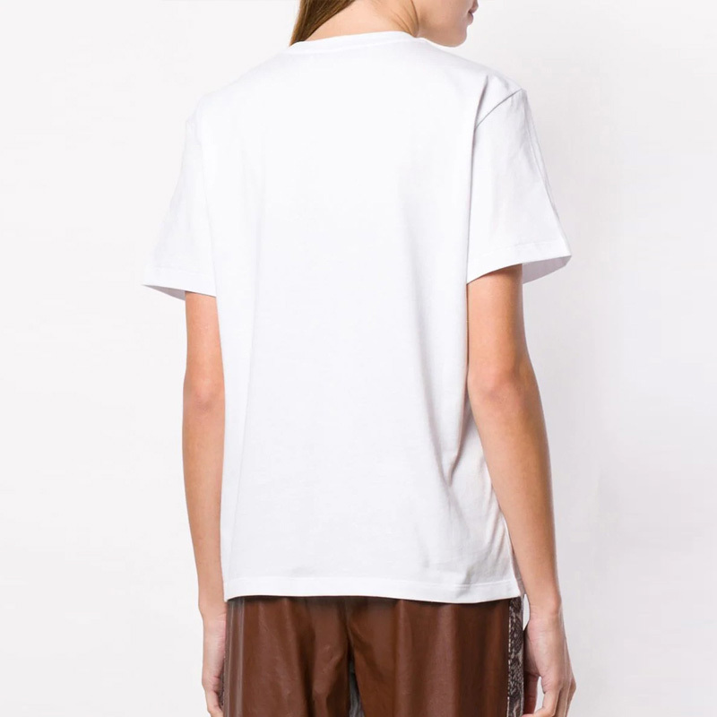 Msgm Logo T-shirt In White
