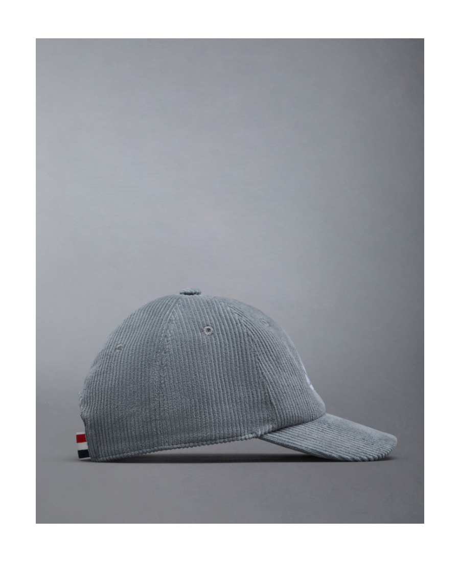 THOM BROWNE LOGO-EMBROIDERED COTTON CAP