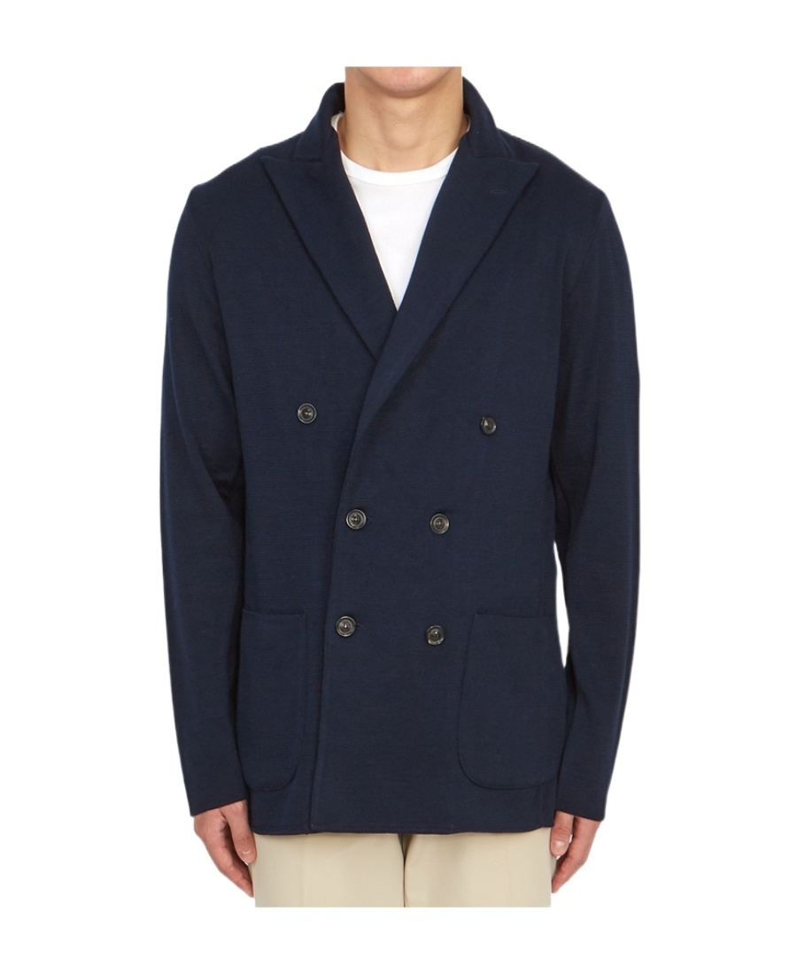 Lardini Long Sleeved Suit Jacket In Black