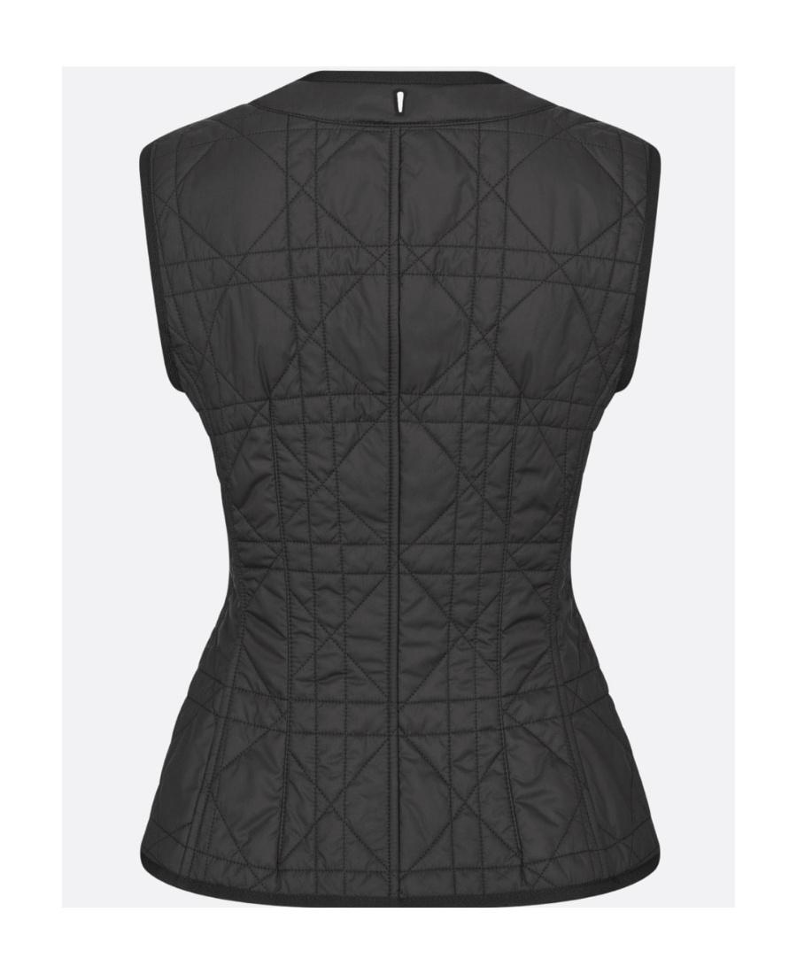 Shop Dior 2-in-1 Jacket With Puff Sleeves In Black