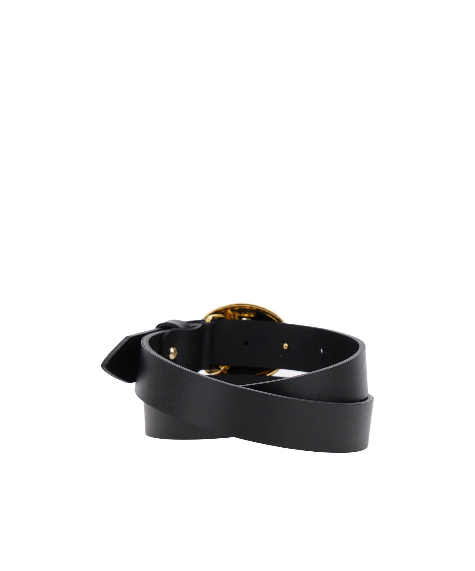Federica Tosi 'mindy' Black Belt With Plaque On The Front