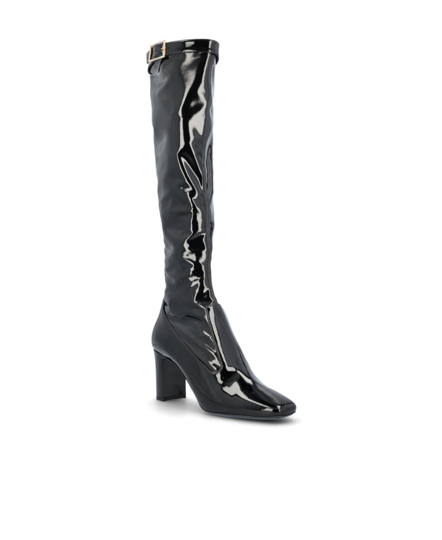 Saint Laurent Elle Knee-high Boots In Black