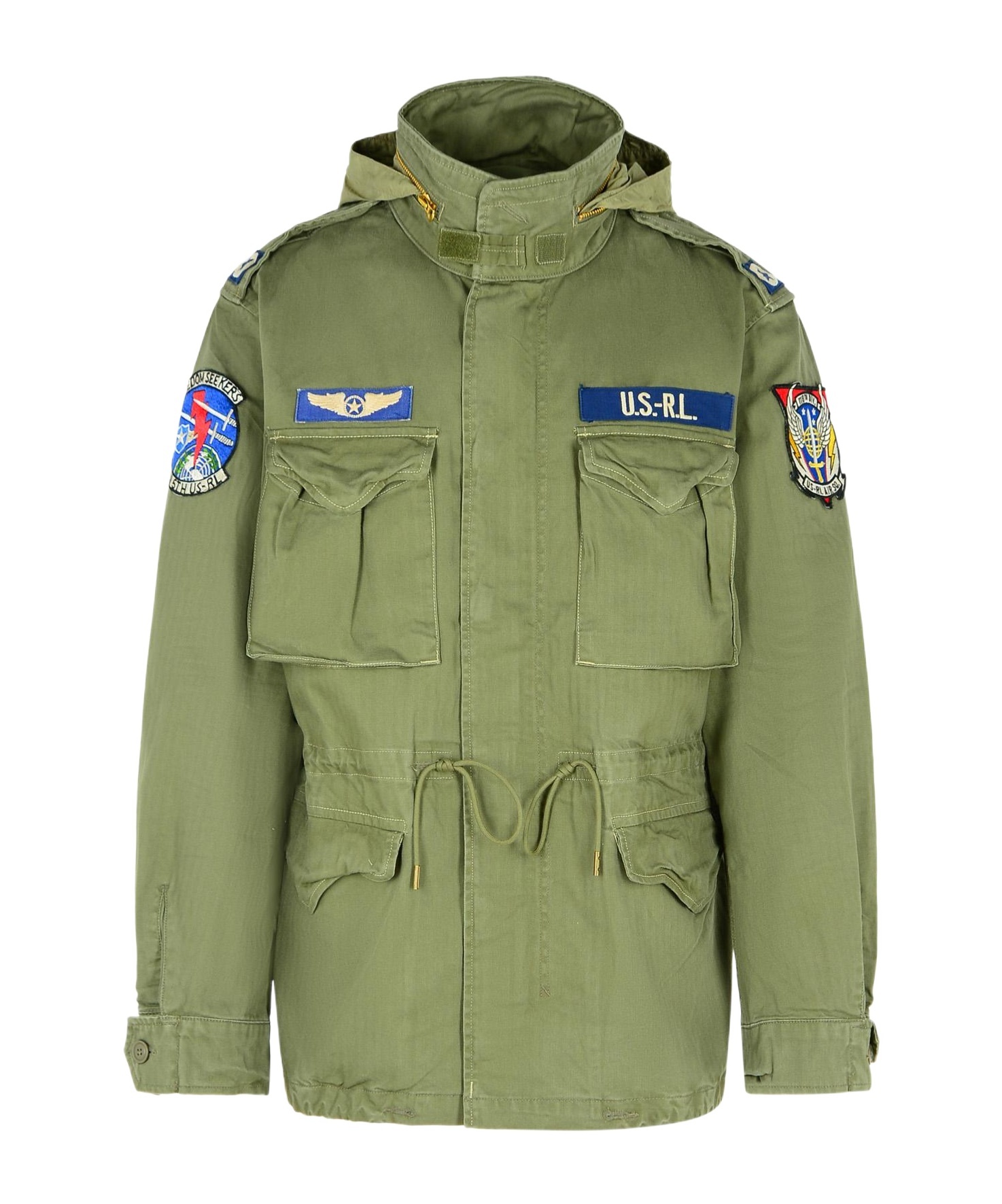 Shop Polo Ralph Lauren Patch-detail Jacket In Green