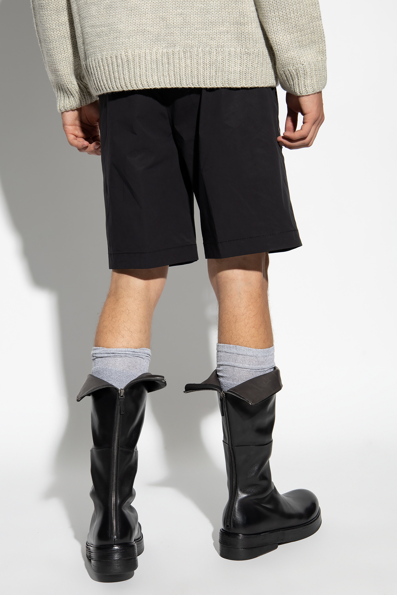Dsquared2 Icon-print Cotton Shorts In Black