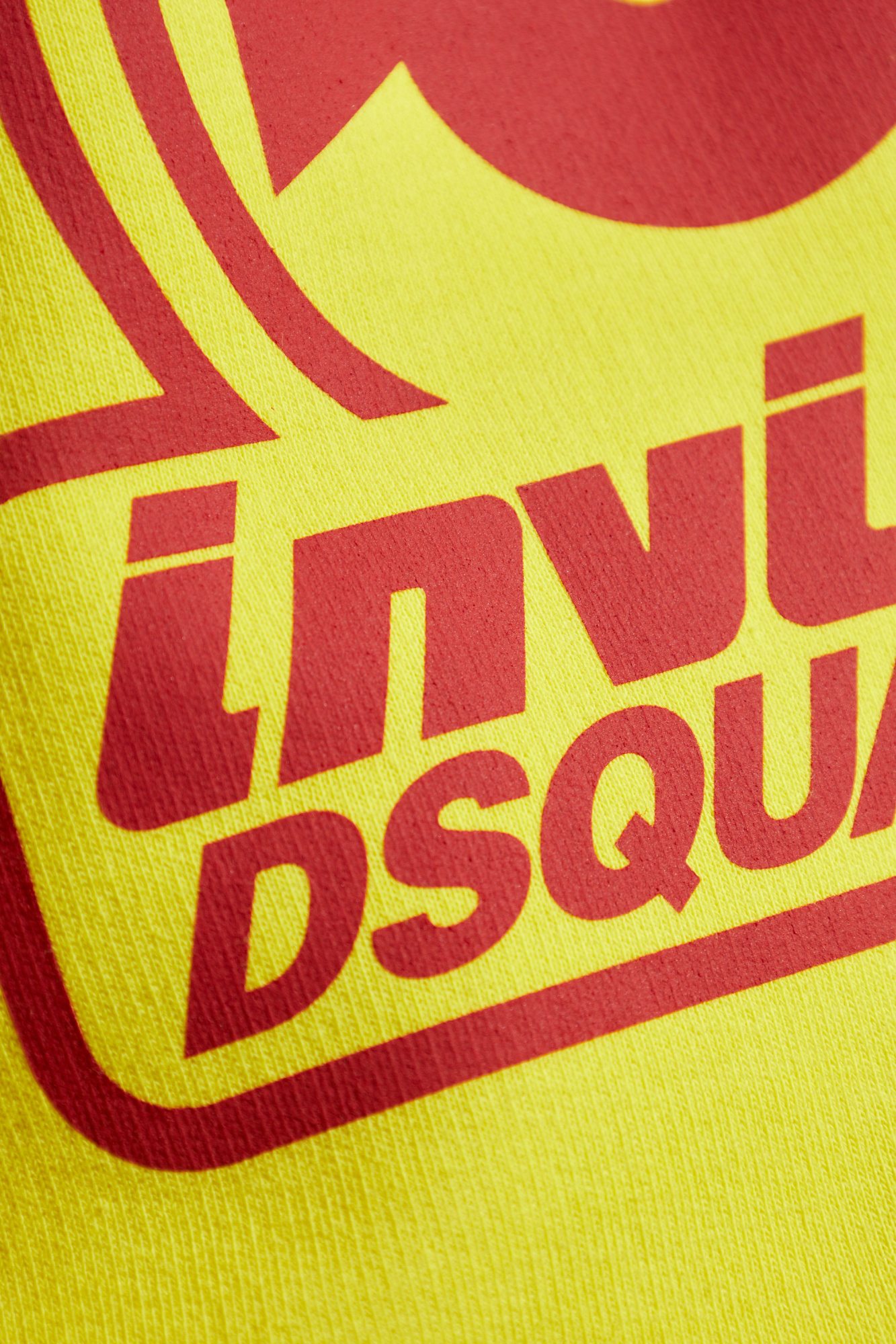 Dsquared2 Printed Sweatshirt In Yellow