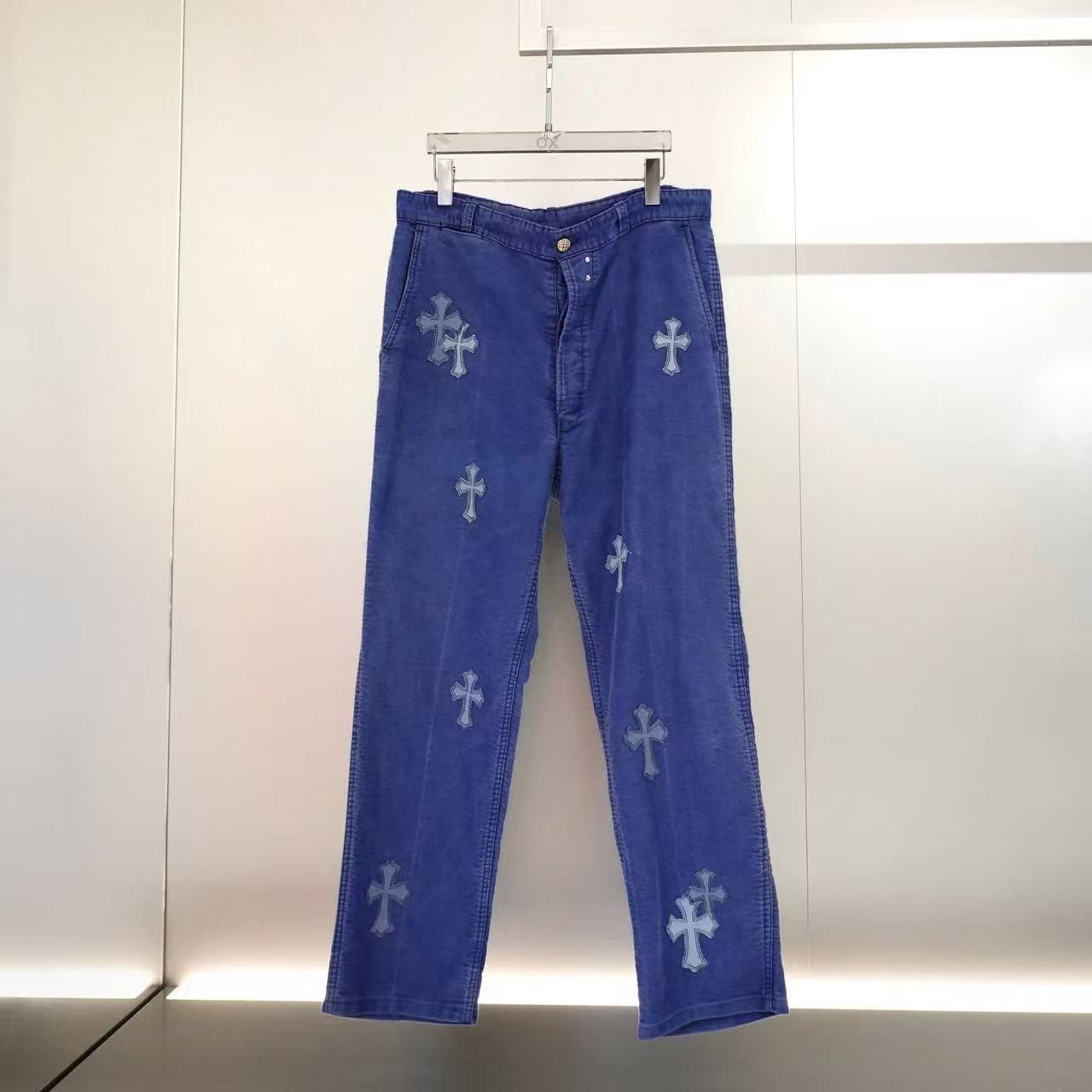 Chrome Hearts Belt Loop Jeans In Blue