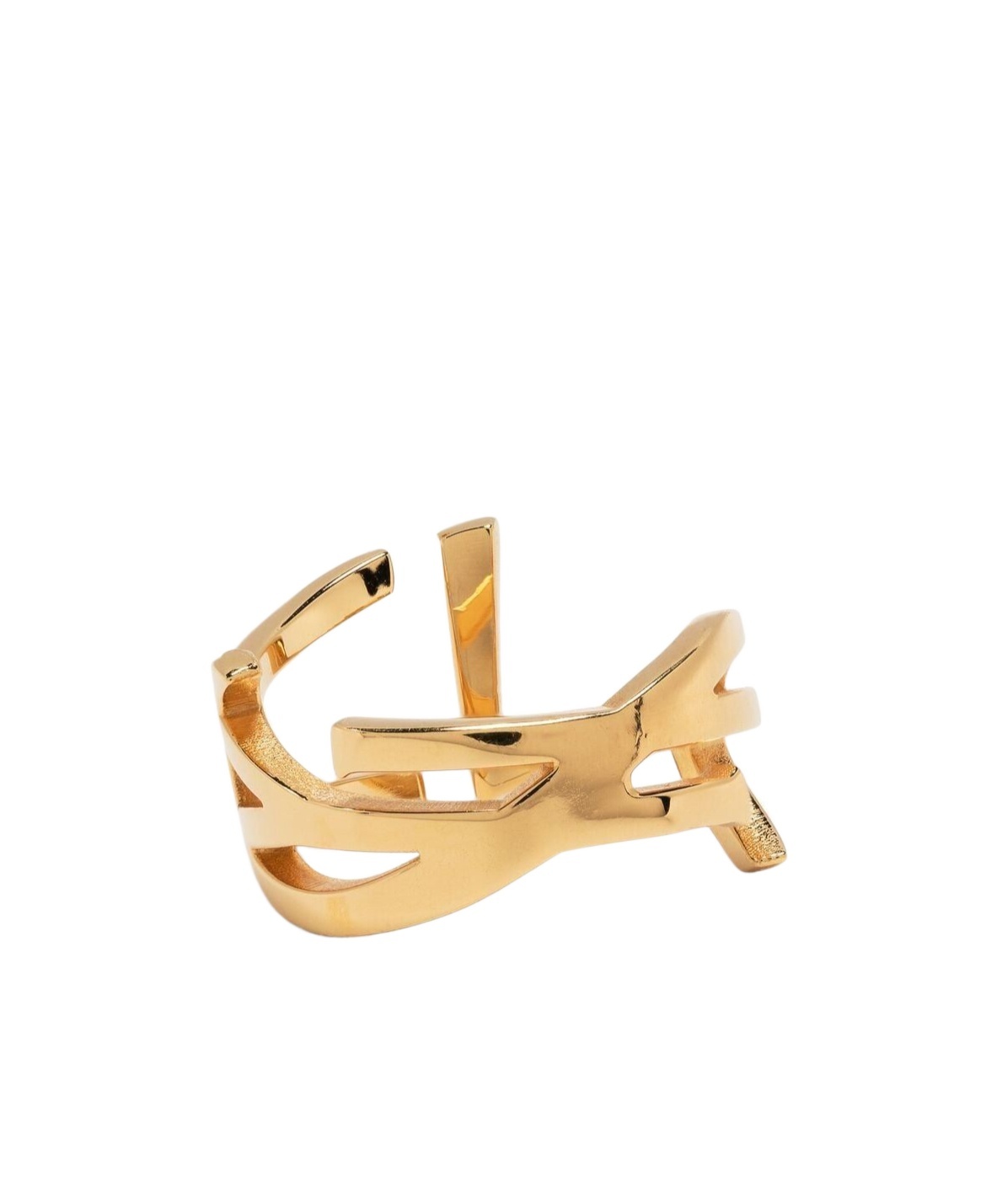 Saint Laurent Twist Ring In Gold