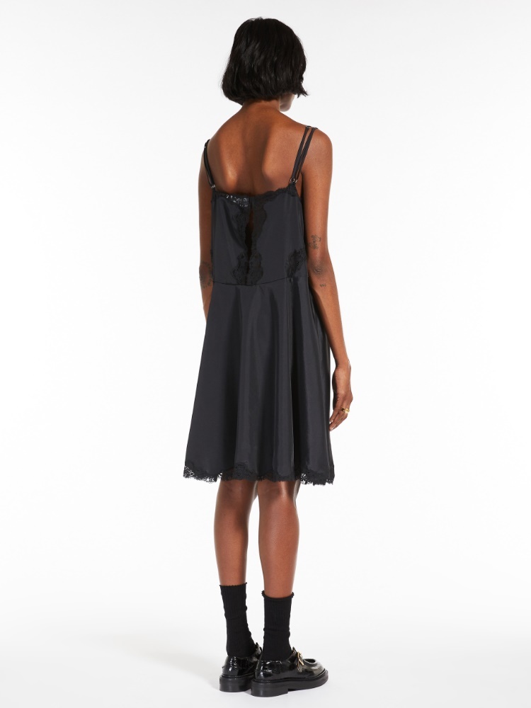 Sportmax Lace Suspender Dress In Black