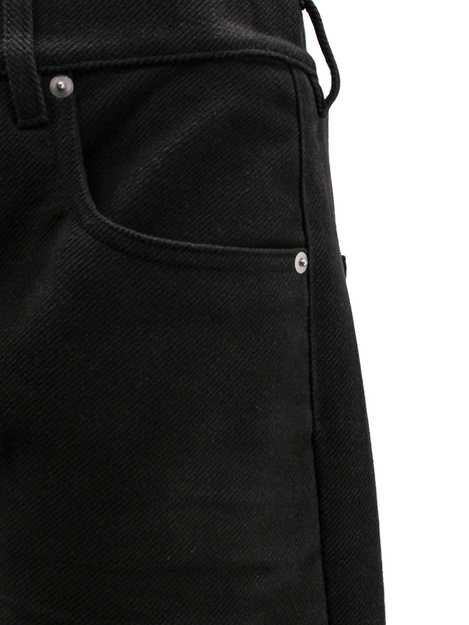 Rick Owens High-waisted Wide-leg Jeans In Black