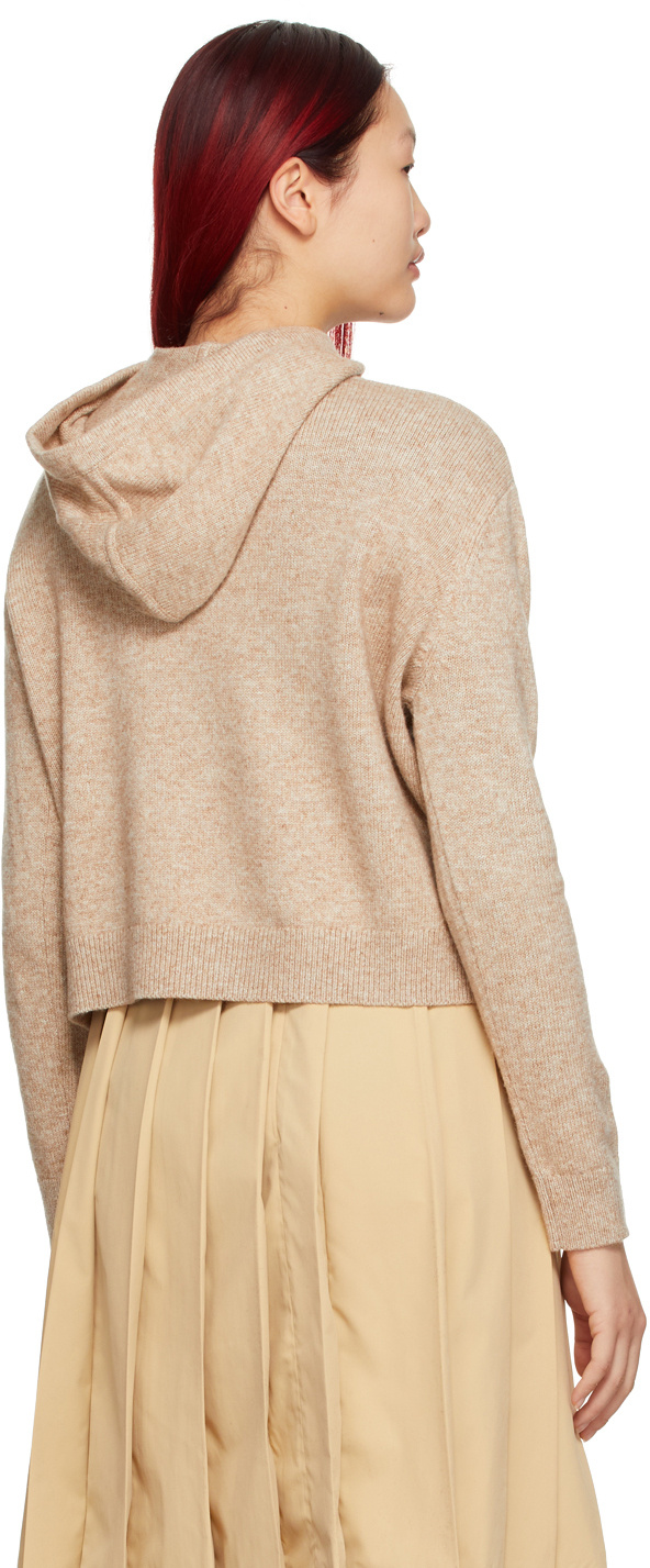 Hugo Boss Samanthat Hooded Hoodie In Nude